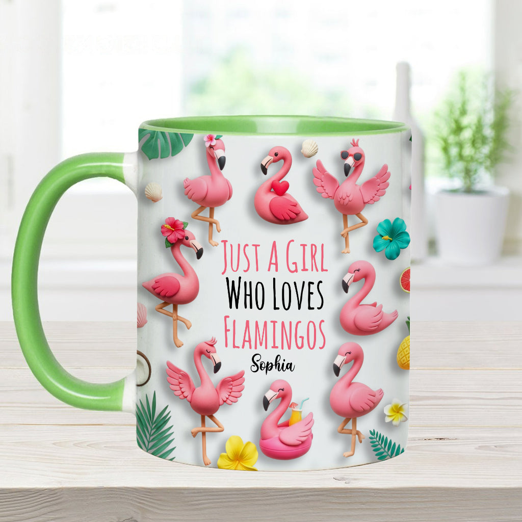 Personalisierte Tasse mit Flamingo-Motiv – perfekt für Mädchen, die Flamingos lieben