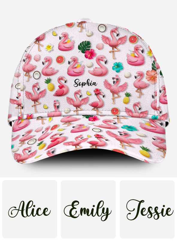 Love Flamingos - Personalized Flamingo Classic Cap