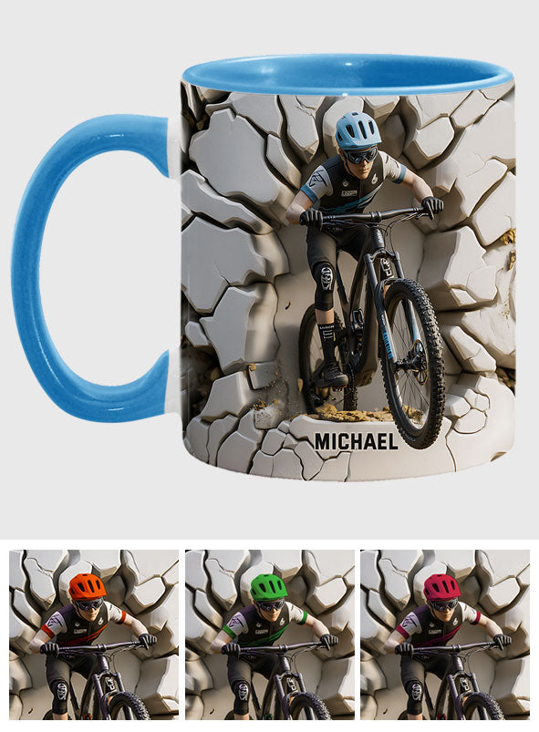 Cooler Biker - Personalisierter Dirtbike-Akzentbecher