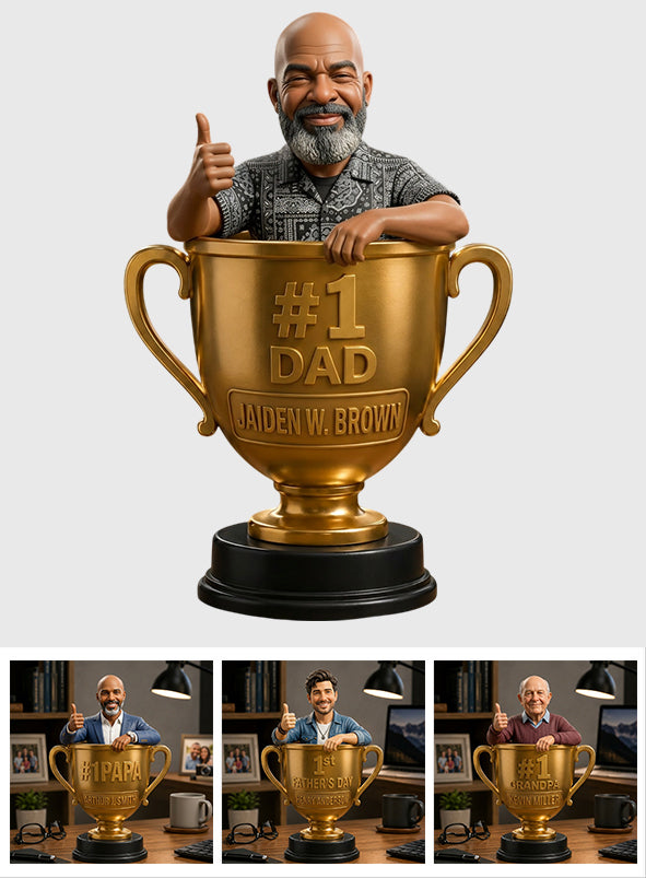 Personalisierte 3D-Figur für den besten Papa/Vater/Onkel