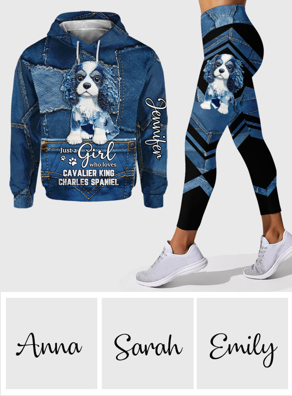 Liebe Cavalier King Charles Spaniel - Personalisierter Hunde-Hoodie und Leggings
