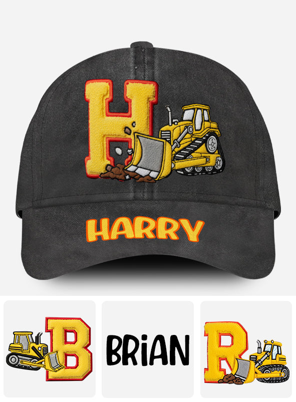 Alphabet Construction Vehicles - Personalized Kid Classic Cap