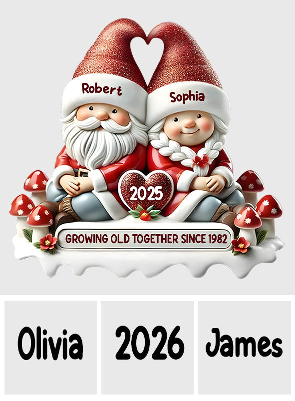 Zusammen seit – Personalisierte Acrylplakette in individueller Form für Paare