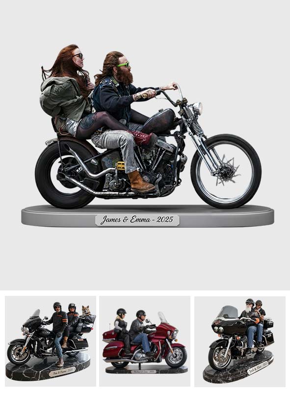 Riding Partners For Life - Personalized Biker Custom Shaped Acrylic Plaque