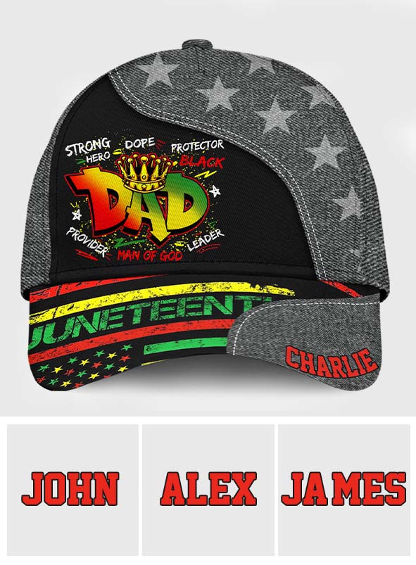 Juneteenth Dad – Personalisierte Juneteenth Classic Cap