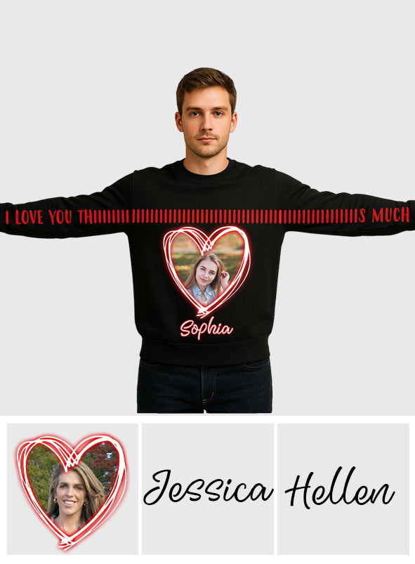 Ich liebe dich so sehr - Personalisiertes T-Shirt für Paare