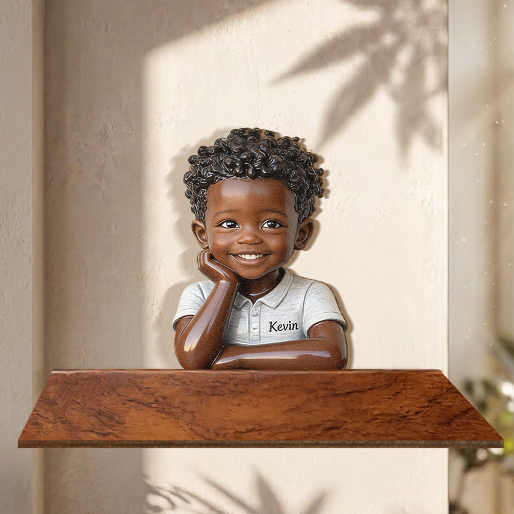 Kleiner Träumer - Personalisierte Kinder Holz Wandregal