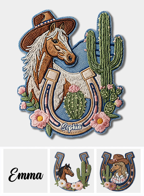 Western Rodeo Style - Personalized Cowgirl Pin