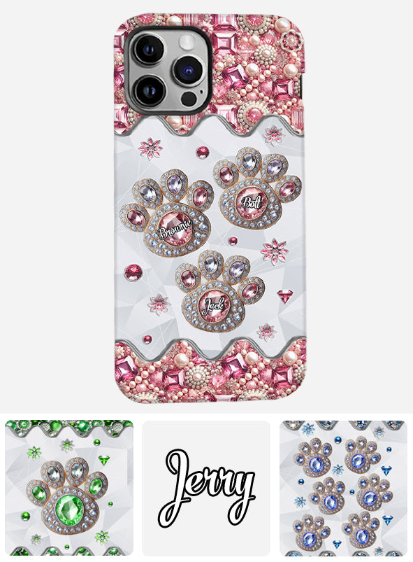 Das Leben ist schöner mit meinen Hunden – Personalisierte Handyhülle mit Hunde-Vollbild