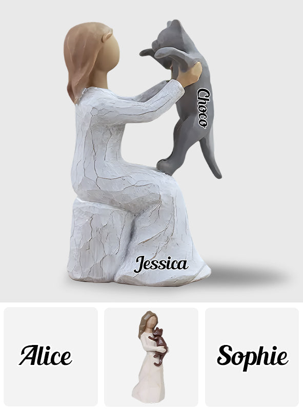 Cat Mom - Personalized Cat Custom Shaped Acrylic Plaque