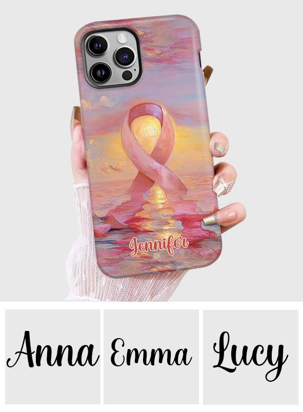 Strong Warriors - Personalized Breast Cancer Awareness Full Print Phone Case
