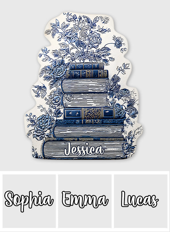 Vintage-Fußmatte/Teppich im Toile-de-Jouy-Stil mit Blumenmuster – personalisierbar in Buchform