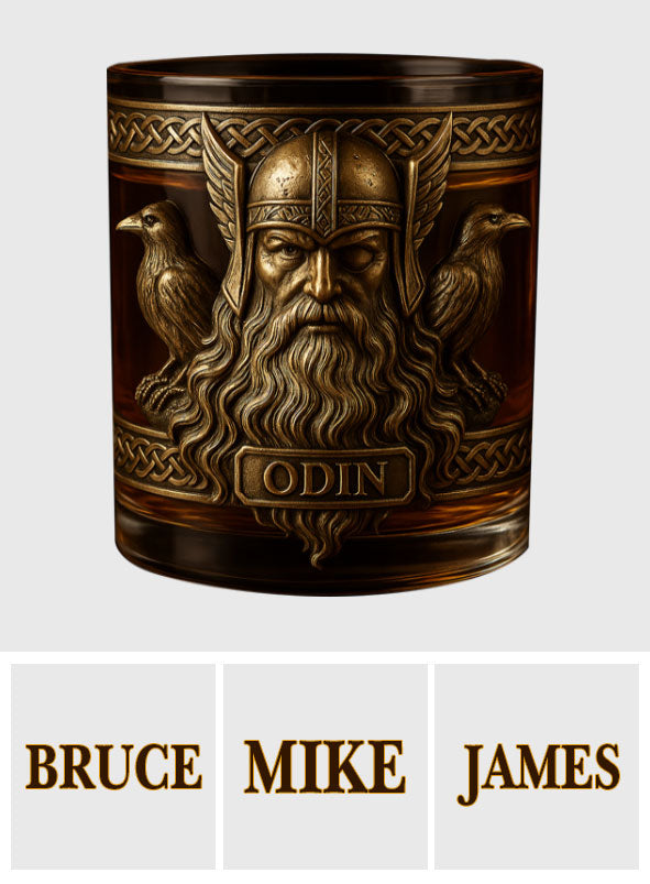 Allfather - Personalized Viking Whiskey Glass