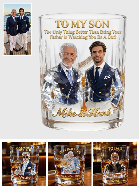 Cooles Geschenk für Papa, Vatertagsgeschenk - Personalisiertes Whiskeyglas