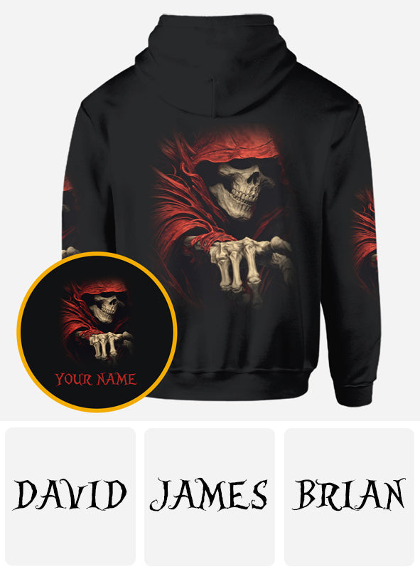 Du bist der Nächste – Personalisiertes Totenkopf-Shirt