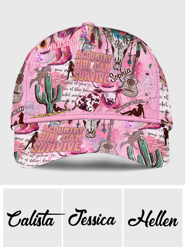 Wild Soul Cowgirl – Personalisierte Cowgirl-Klassiker-Kappe