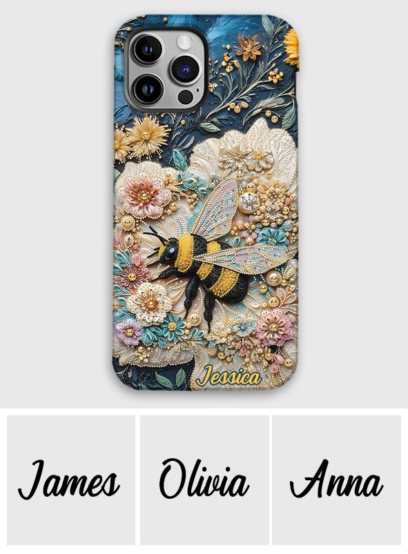Bee Kind - Personalized Bee Full Print Phone Case