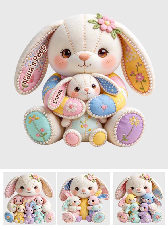 Omas Peeps – Personalisiertes Premium-Kunstfellkissen für Oma