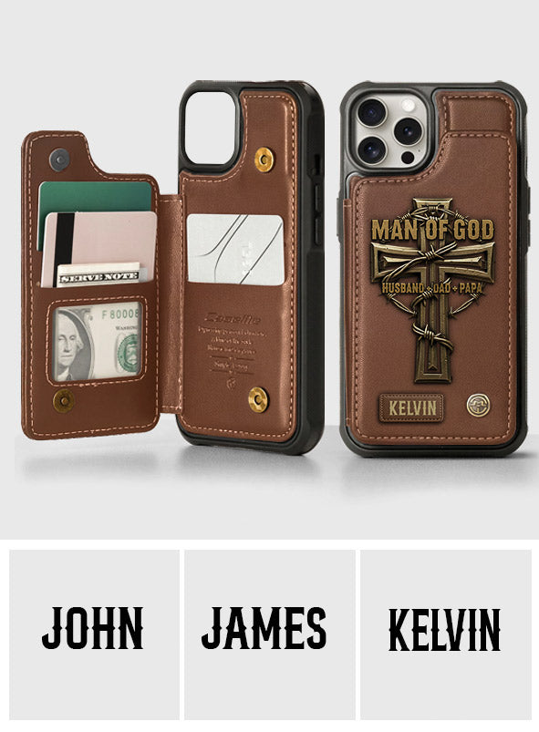 Man Of God - Personalized Christian Wallet Phone Case
