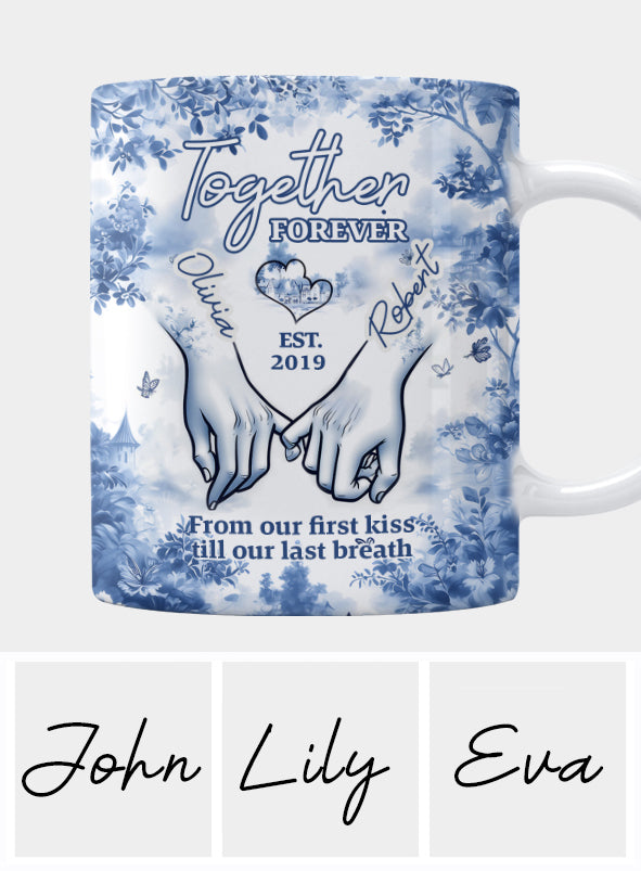 Für immer zusammen - Personalisierte Tasse für Paare
