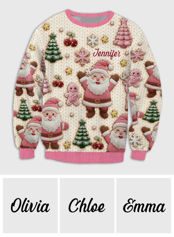 Festliche Weihnachten - Personalisierter Weihnachtspullover