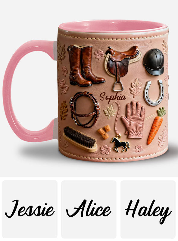 Love Horses - Personalized Horse Accent Mug