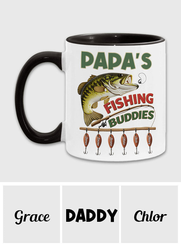 Papa Fishing Buddies - Personalisierte Angelbecher