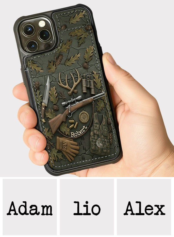 Love Hunting - Personalized Hunting Fully Printed Wallet Phone Case