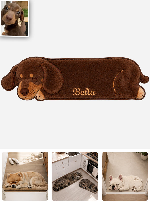 Kitchen/ Bathroom... Pet Rug - Personalized Dog Non-Slip Tufted Rug