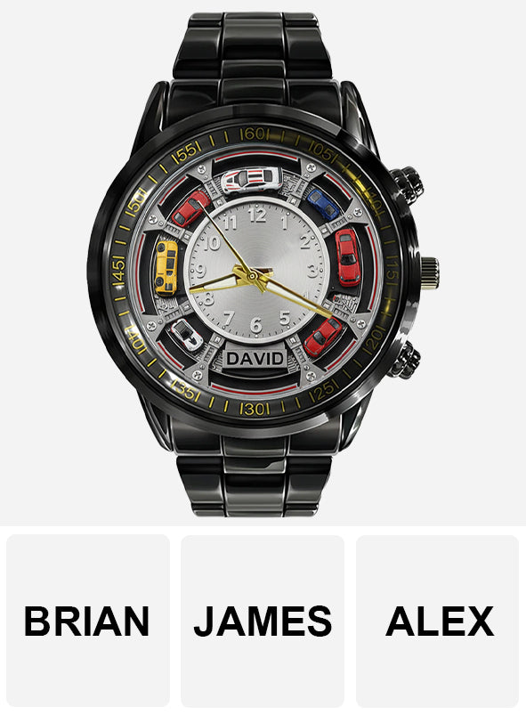 Liebe zu Autos – Personalisierte Armbanduhr für Autoliebhaber