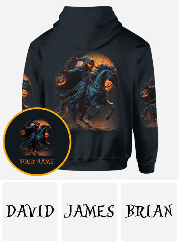 Hallo Dunkelheit – Personalisiertes Totenkopf-Shirt