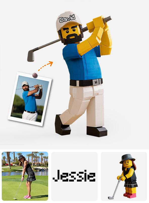 Geschenk für Golfer – Personalisierte Acrylplakette in Golfform