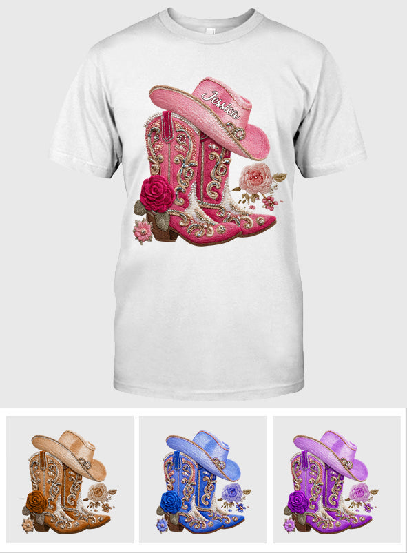 Cowgirl Boots - Personalized Cowgirl T-shirt And Hoodie