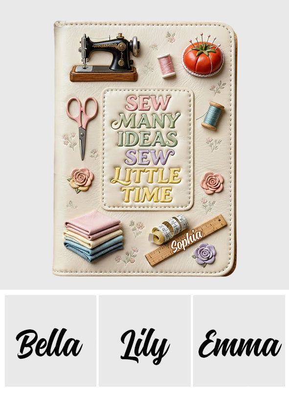 Sew Many Ideas - Personalized Sewing Leather Journal
