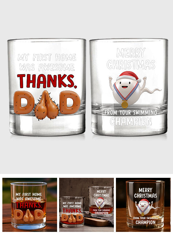 Von Ihrem Schwimmchampion – Familien-Whiskyglas