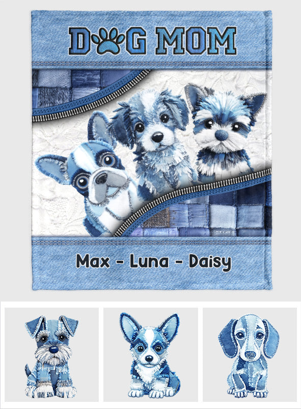 Cute Dogs - Personalized Dog Blanket