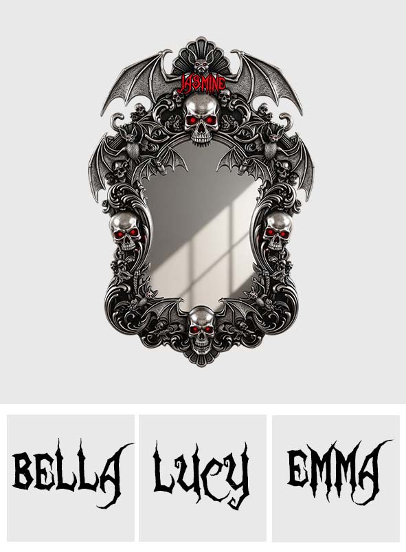 Spooky Skull - Personalized Skull Wall Hanging Mirror