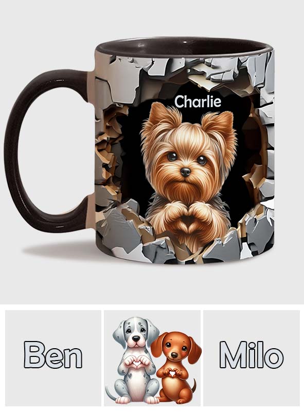 Lovely Dogs - Personalized Dog Accent Mug