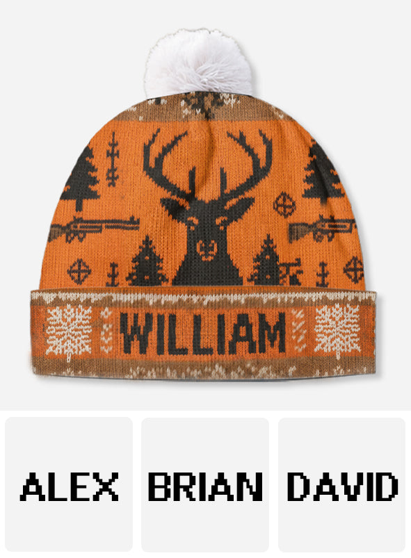 Deer Hunter - Personalized Hunting Beanie Hat