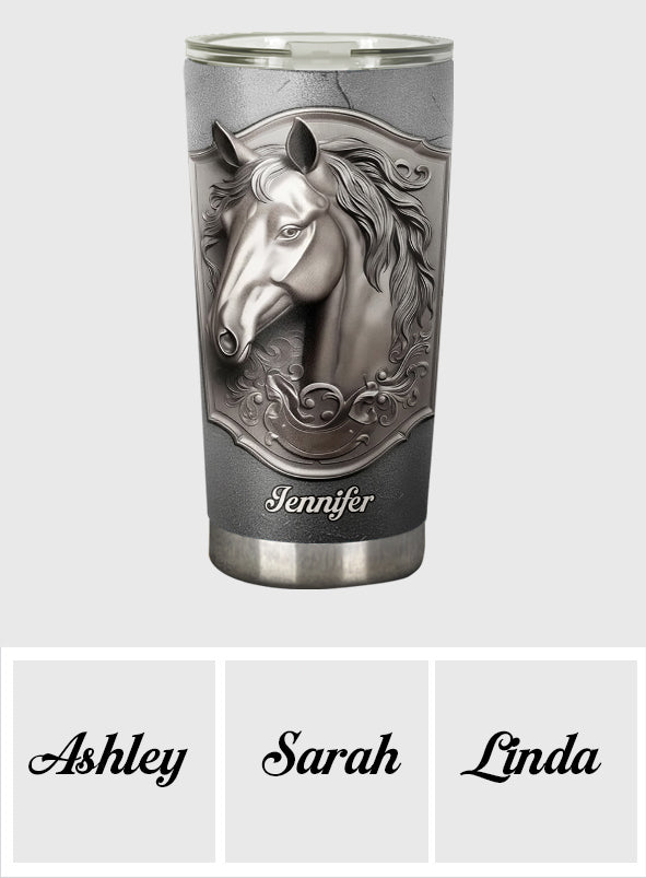 Love Horses - Personalized Horse Tumbler