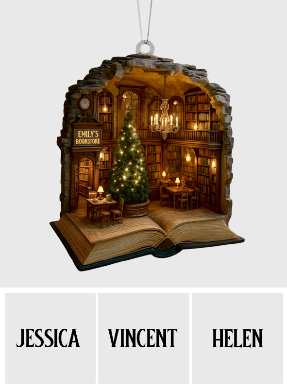 Weihnachtsbuchhandlung – Personalisierter Buchschmuck