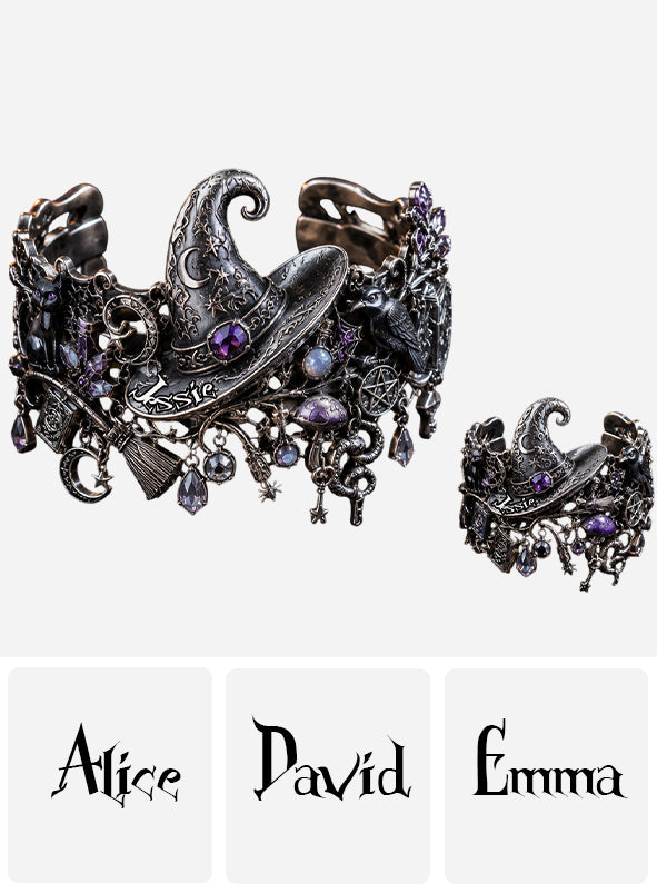 Enchanted Witch - Personalized Witch Bracelet & Ring Set