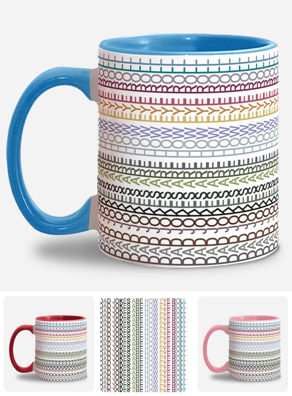 Dad Jokes Are How Eye Roll - Father Accent Mug