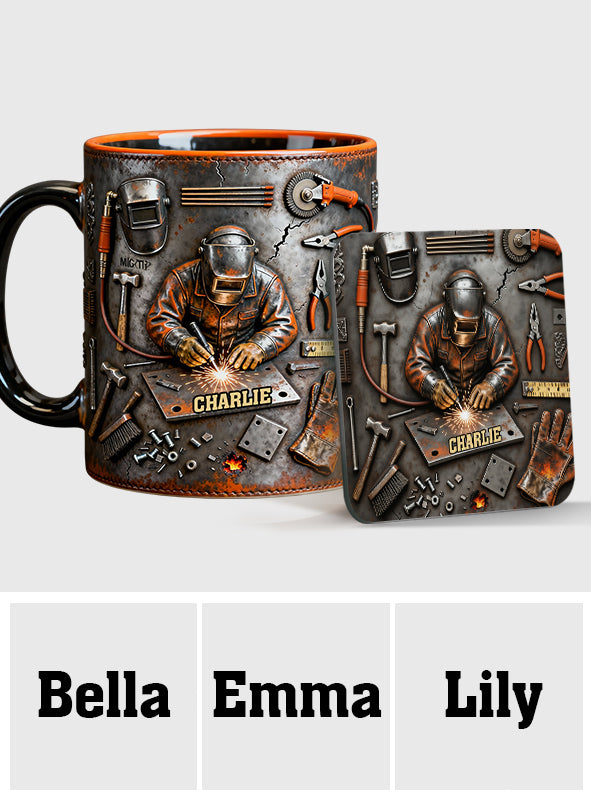 Starker Schweißer – Personalisierte Tasse mit Schweißer-Motiv