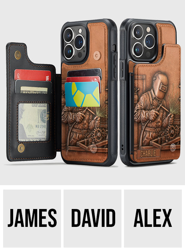 Strongest Welder - Personalized Welder Fully Printed Wallet Phone Case