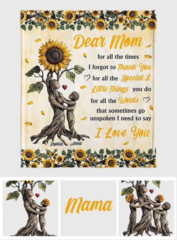 To My Mom - Personalized Mother Blanket