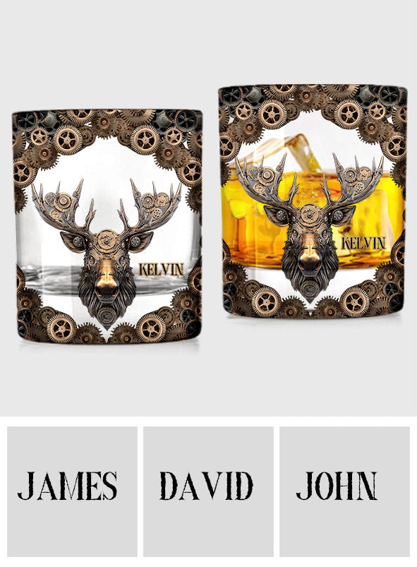 Mechanisches Zahnradwesen – Personalisiertes Jagd-Whiskyglas