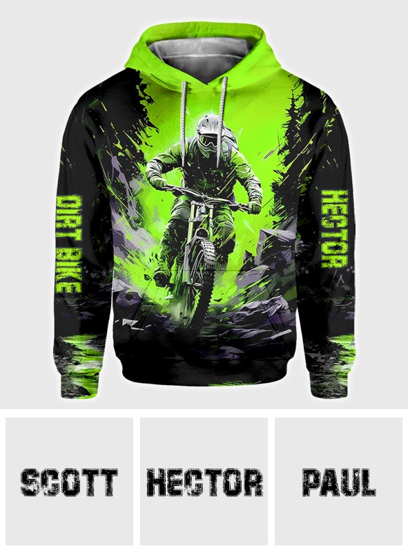 Cool Dirt Bike, Motocross - Personalized Dirt Bike All Over Shirt