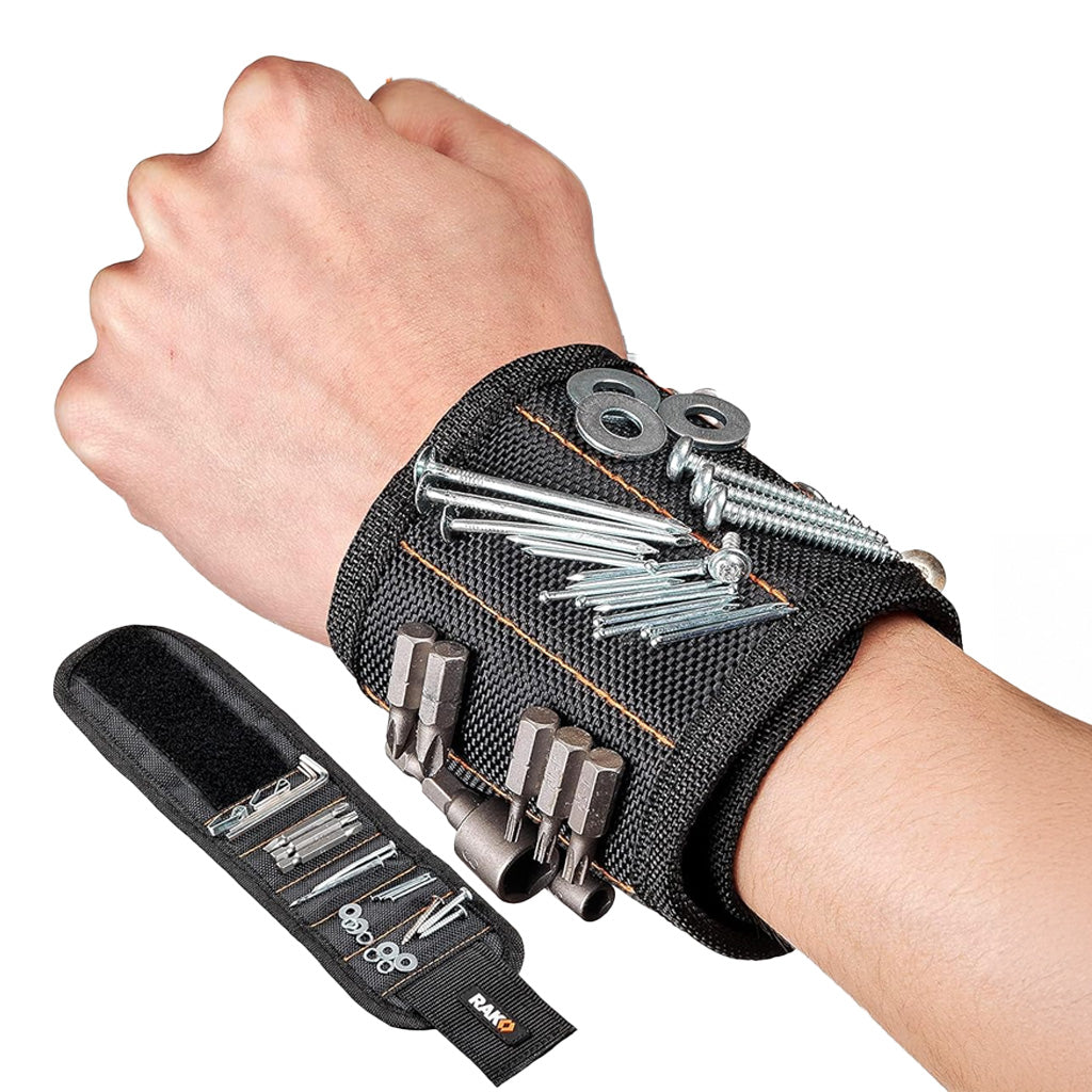 Magnetisches Armband zur Aufbewahrung von Schrauben, Nägeln und Bohrern