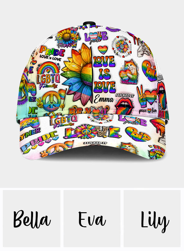 Too Cute To Be Straight - Personalized LGBT Support Classic Cap